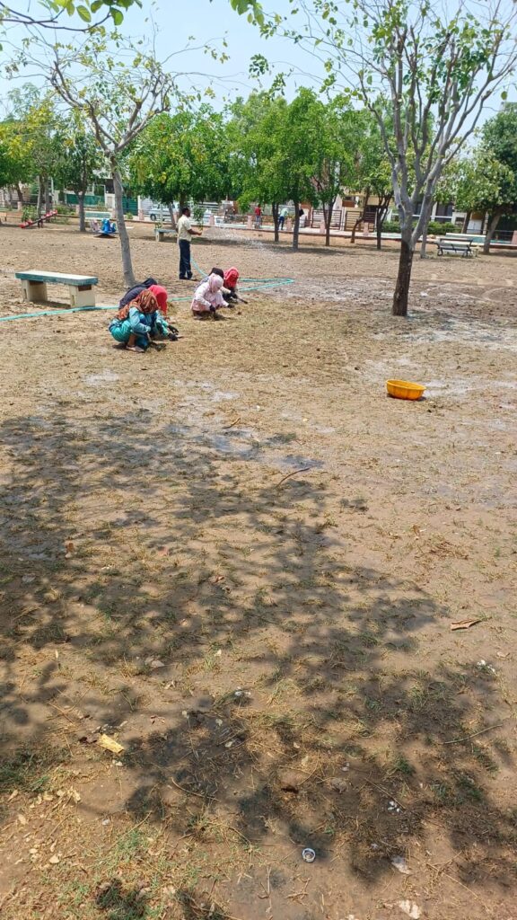 Beautification work of children park started