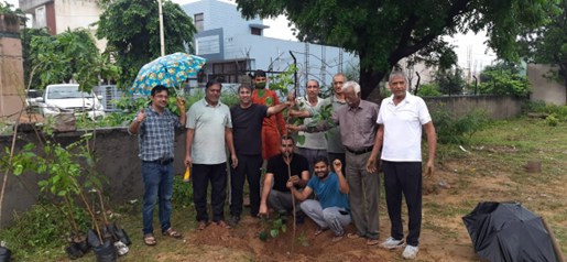 Plantation done in Dussehra Maidan